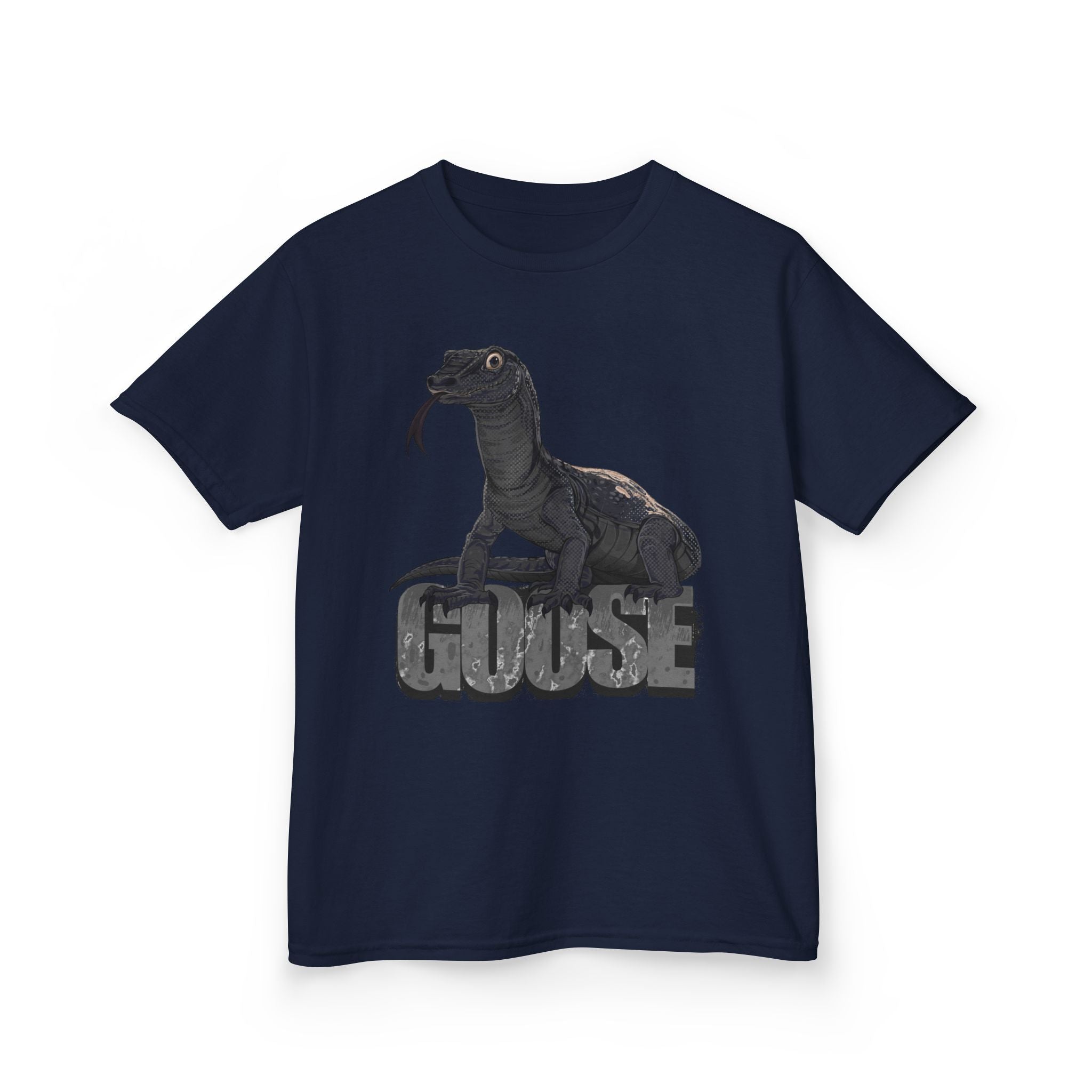 T-Shirt- Kid's Goose the Monitor Lizard Dark Variation