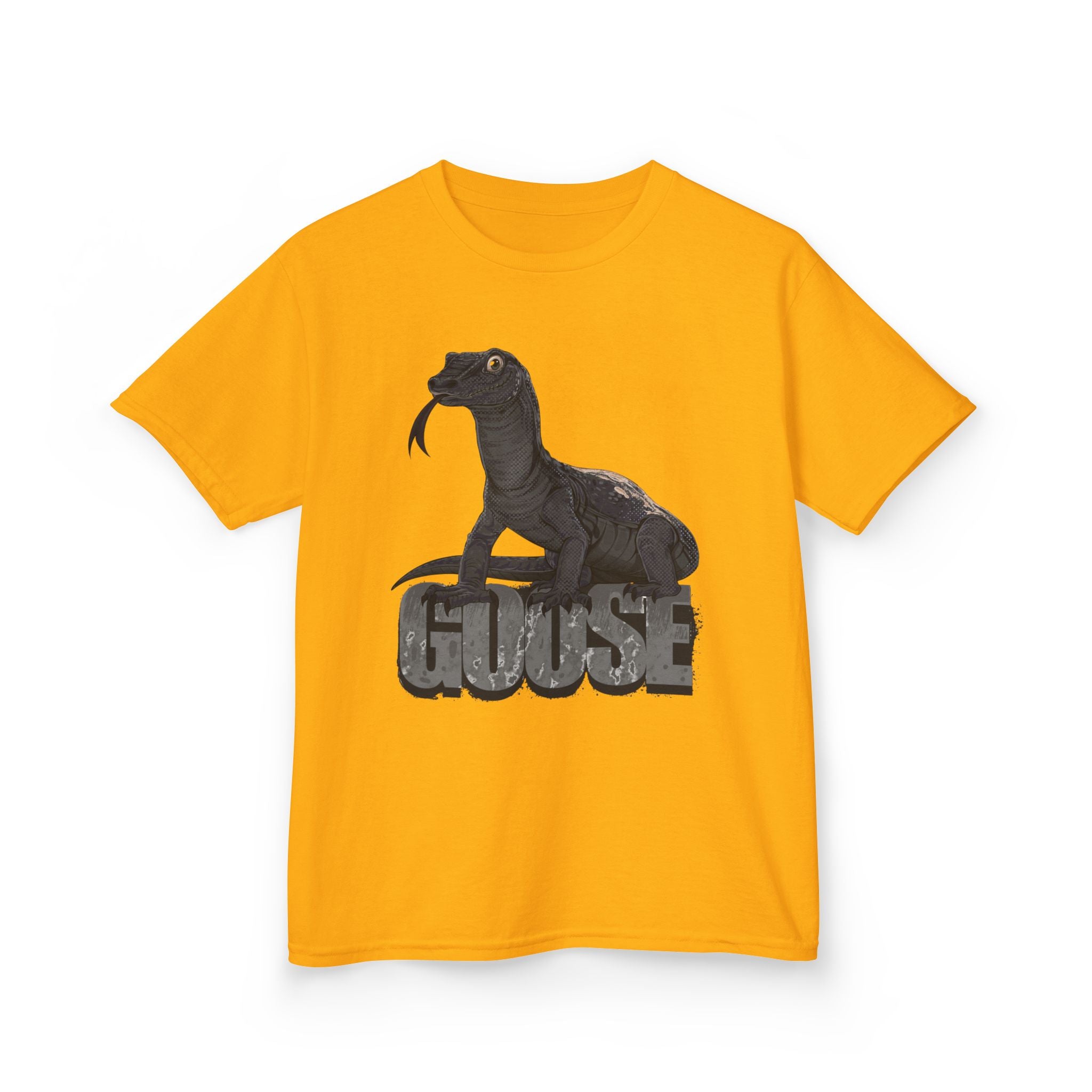 T-Shirt- Kid's Goose the Monitor Lizard Dark Variation