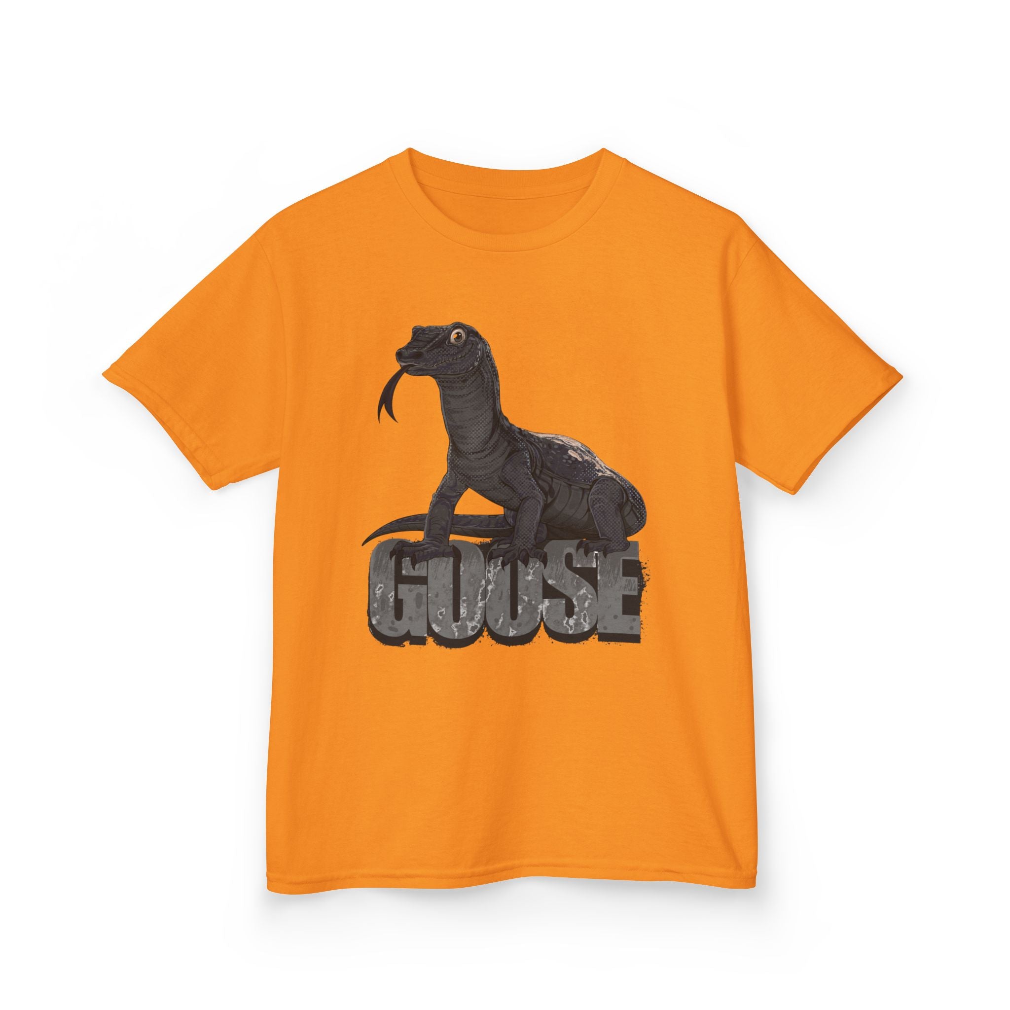 T-Shirt- Kid's Goose the Monitor Lizard Dark Variation