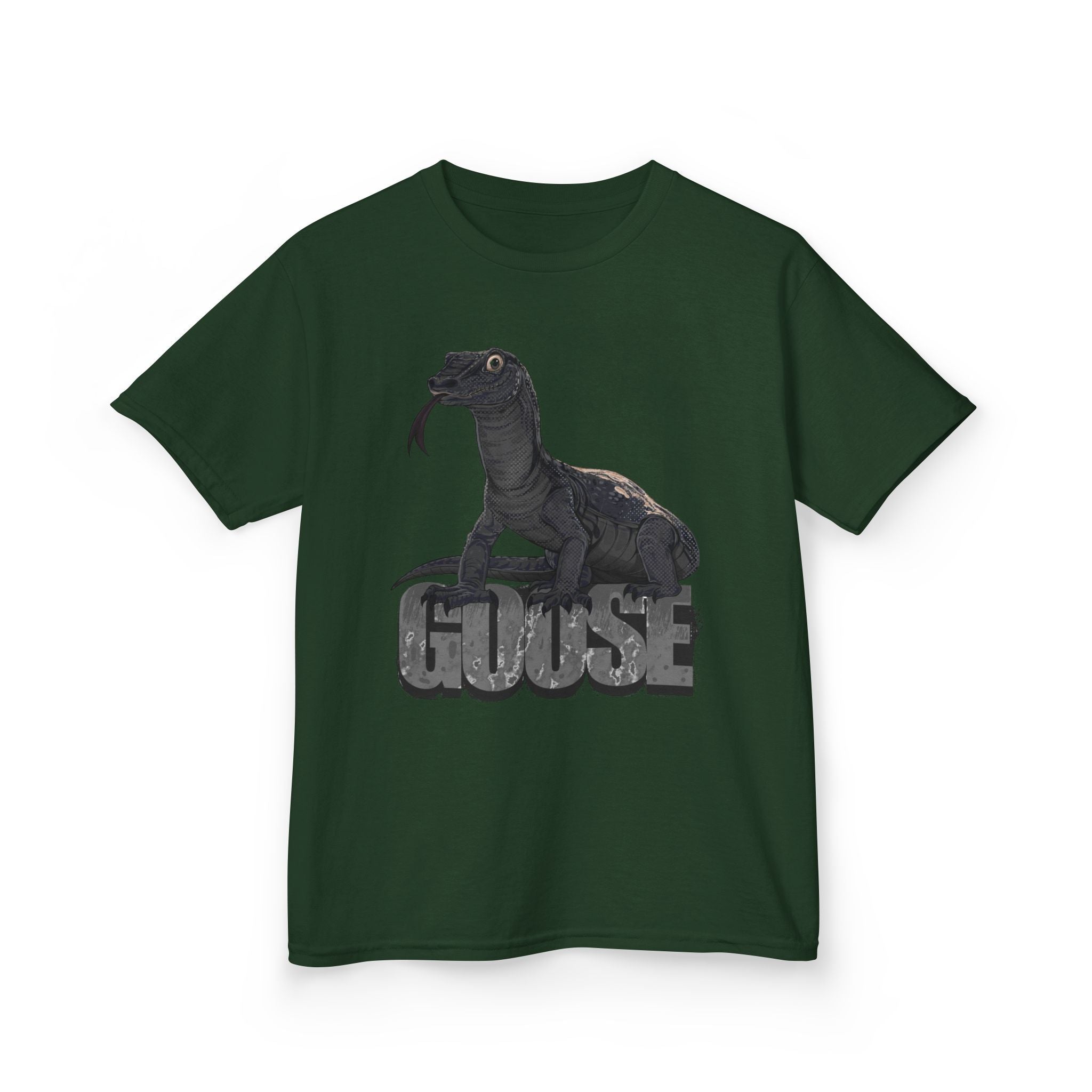 T-Shirt- Kid's Goose the Monitor Lizard Dark Variation