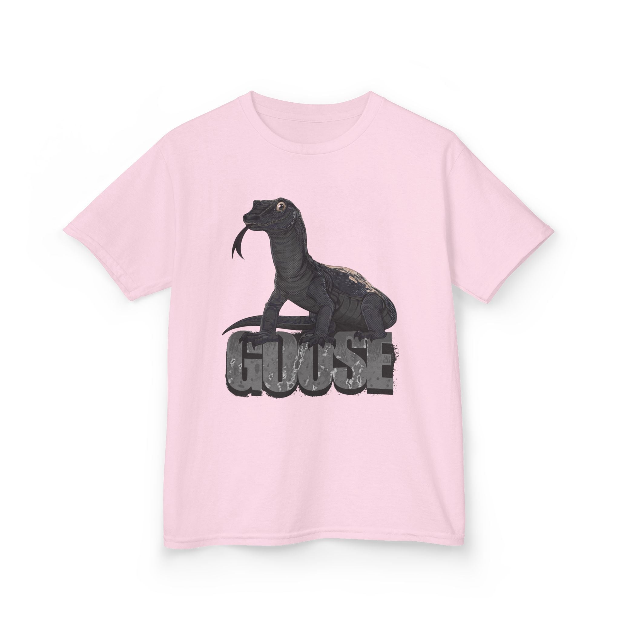 T-Shirt- Kid's Goose the Monitor Lizard Dark Variation