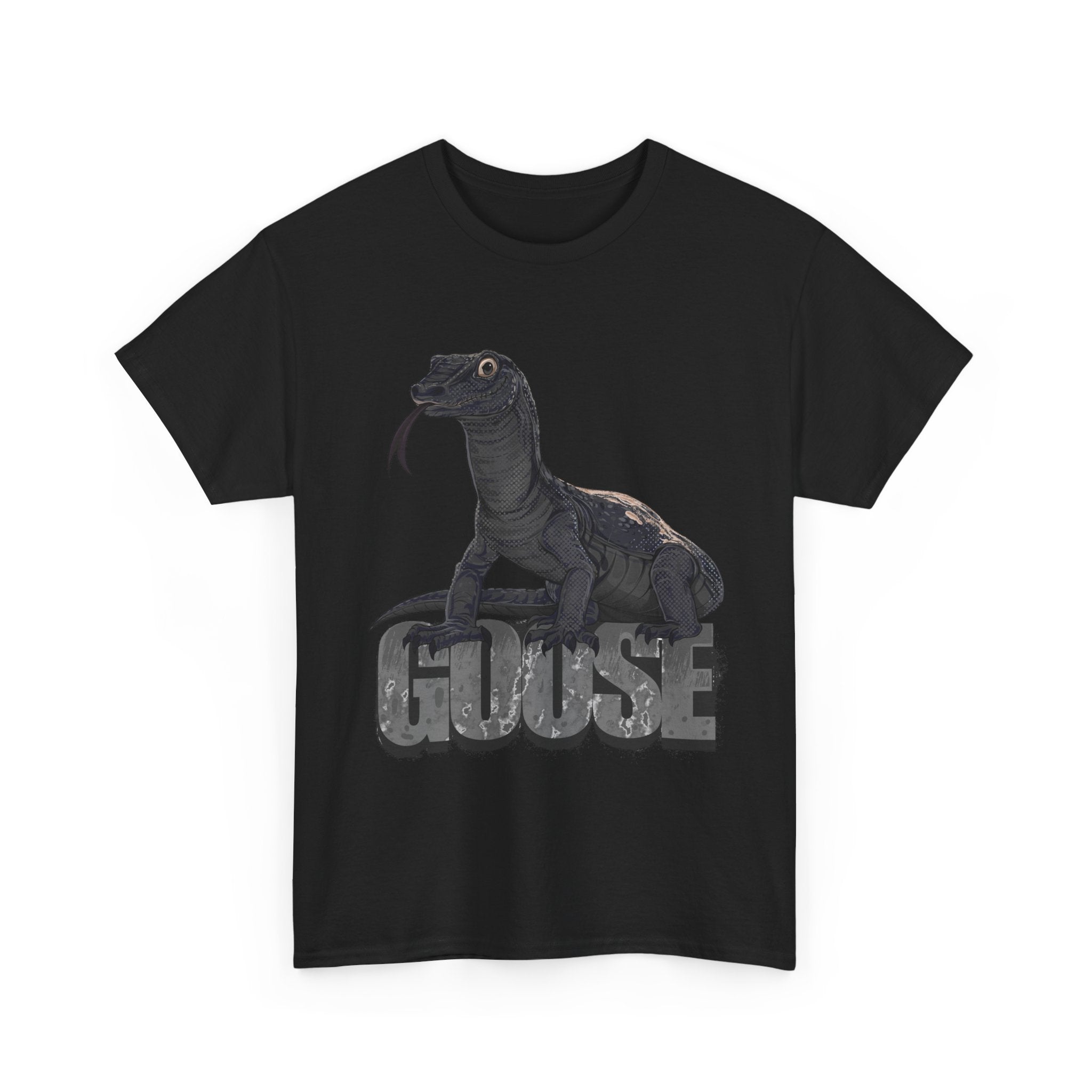 T-Shirt - Goose the Monitor Lizard Dark Design