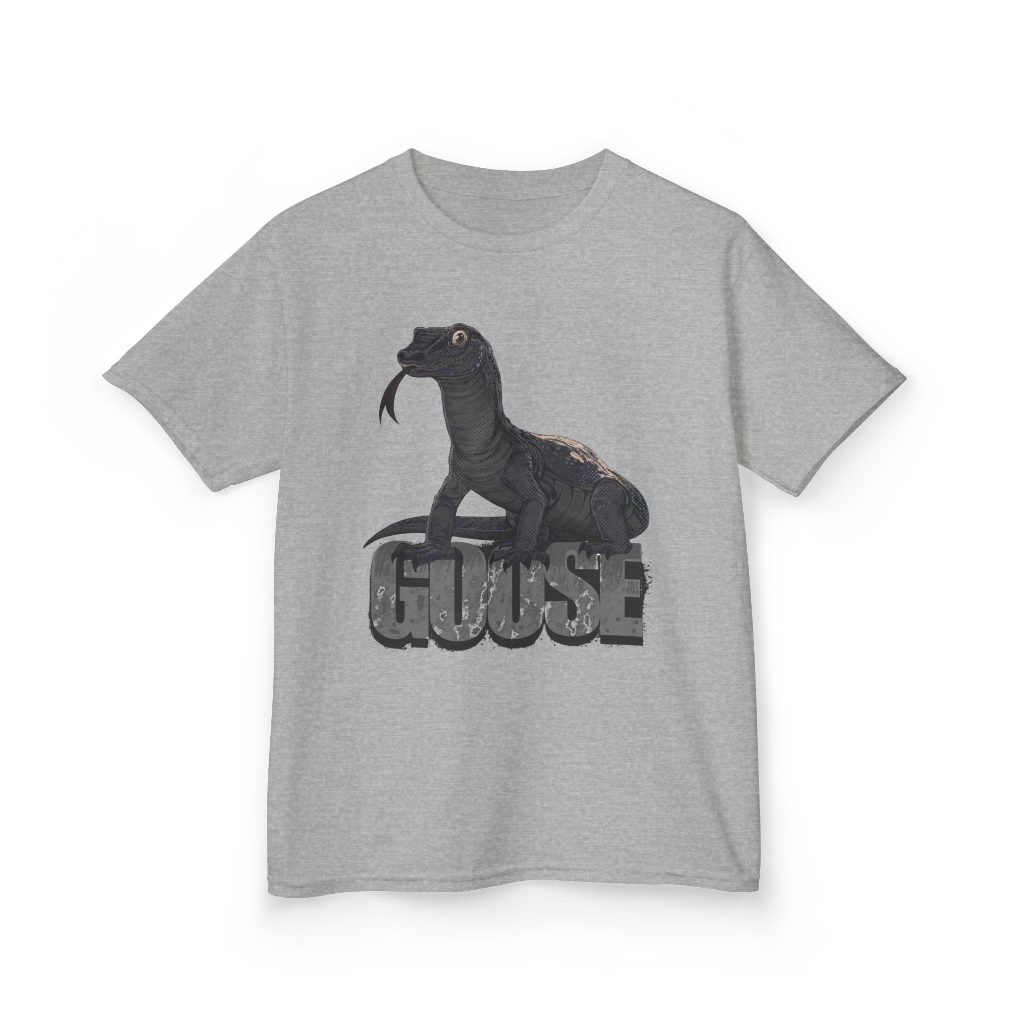 T-Shirt- Kid's Goose the Monitor Lizard Dark Variation