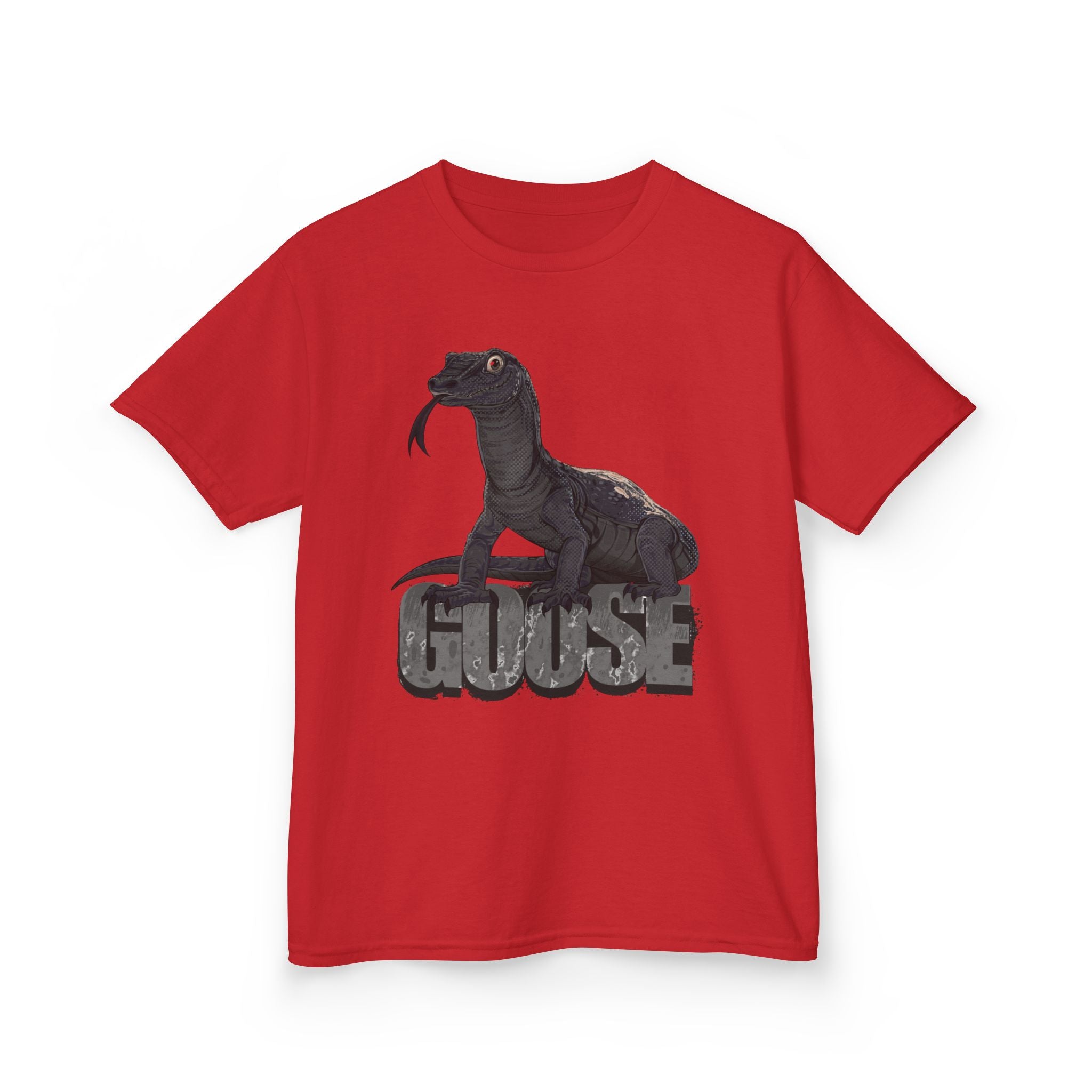 T-Shirt- Kid's Goose the Monitor Lizard Dark Variation