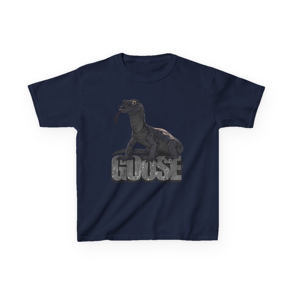 T-Shirt- Kid's Goose the Monitor Lizard Dark Variation