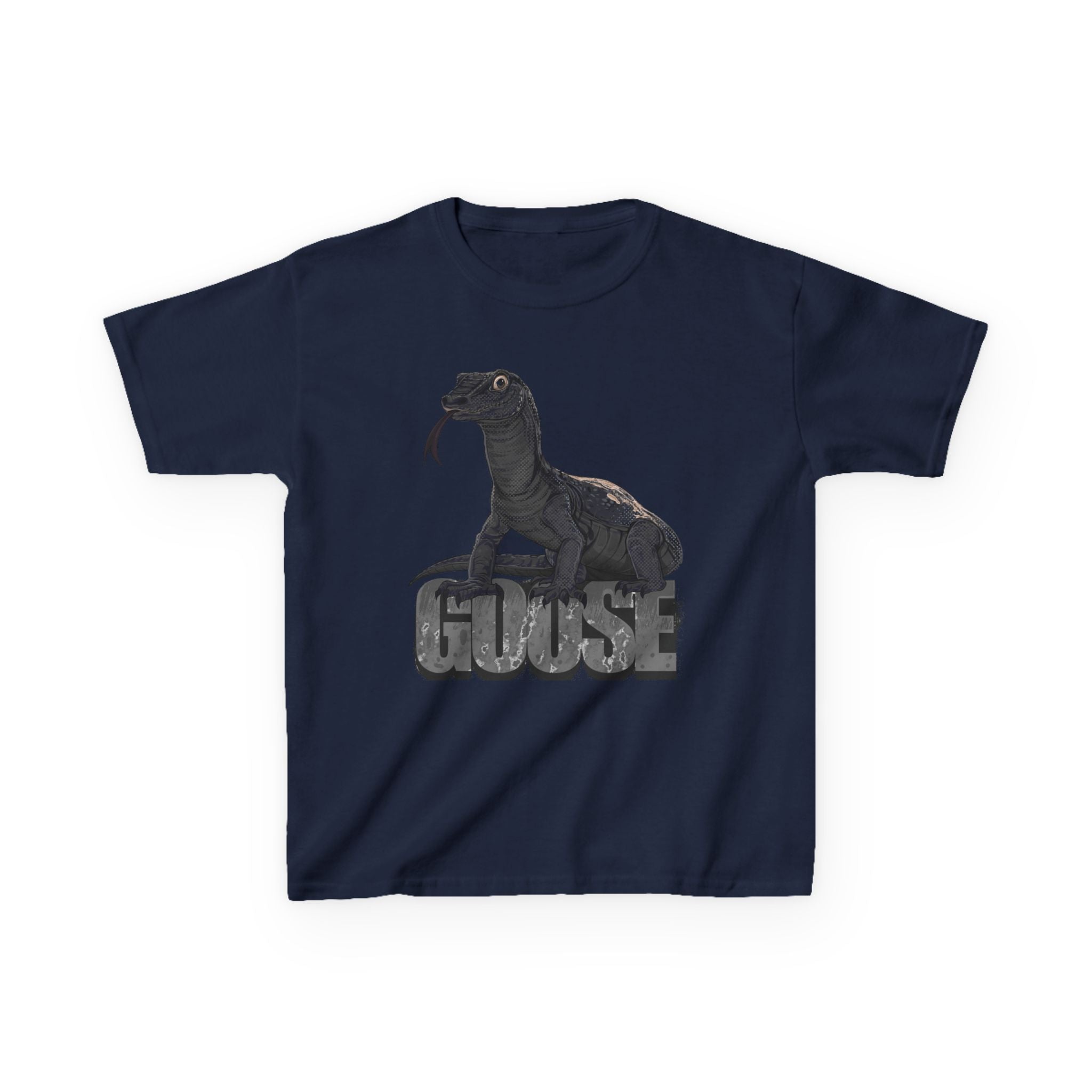 T-Shirt- Kid's Goose the Monitor Lizard Dark Variation