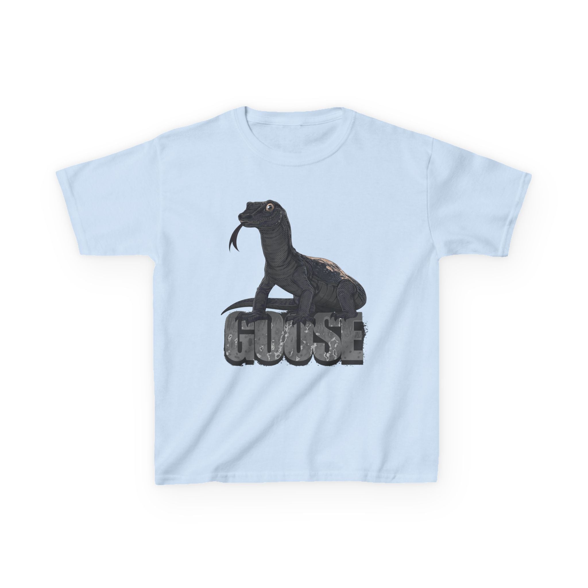 T-Shirt- Kid's Goose the Monitor Lizard Dark Variation