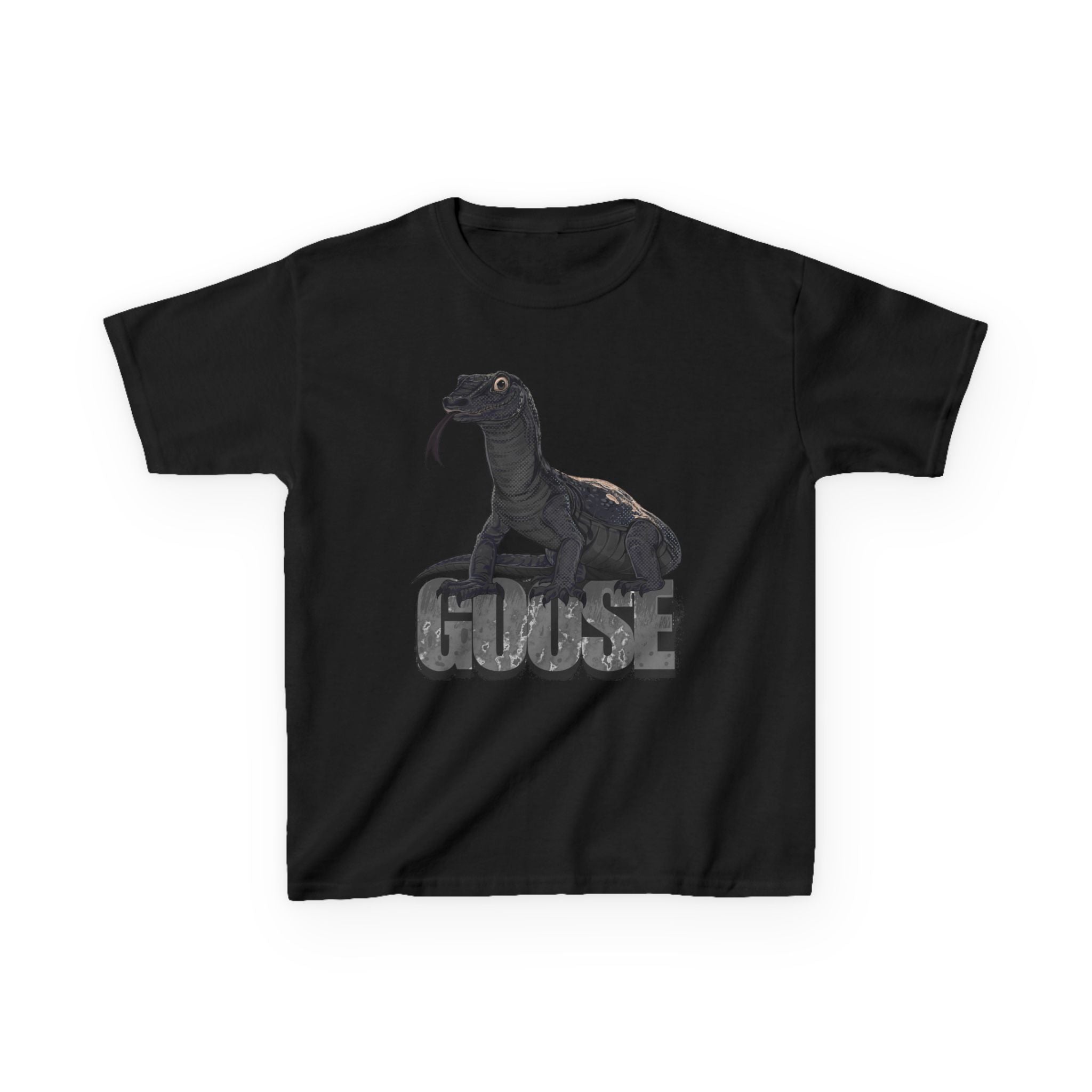 T-Shirt- Kid's Goose the Monitor Lizard Dark Variation