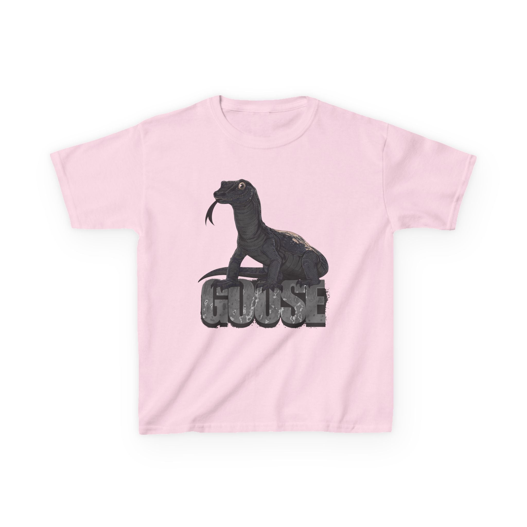 T-Shirt- Kid's Goose the Monitor Lizard Dark Variation