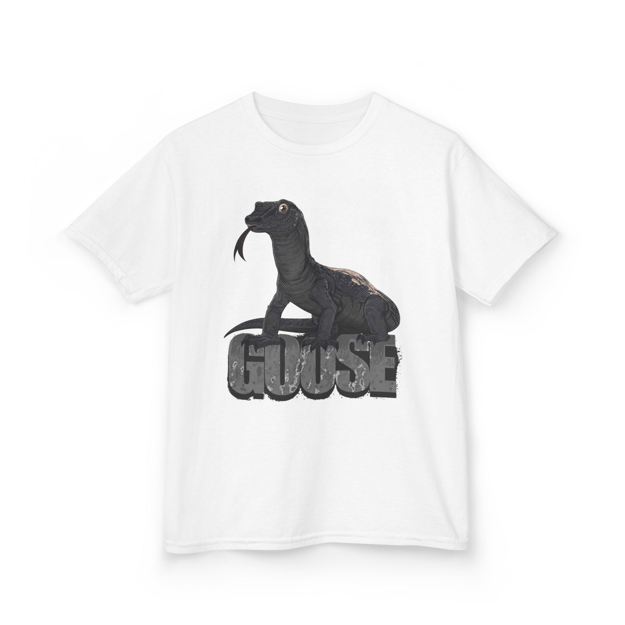 T-Shirt- Kid's Goose the Monitor Lizard Dark Variation
