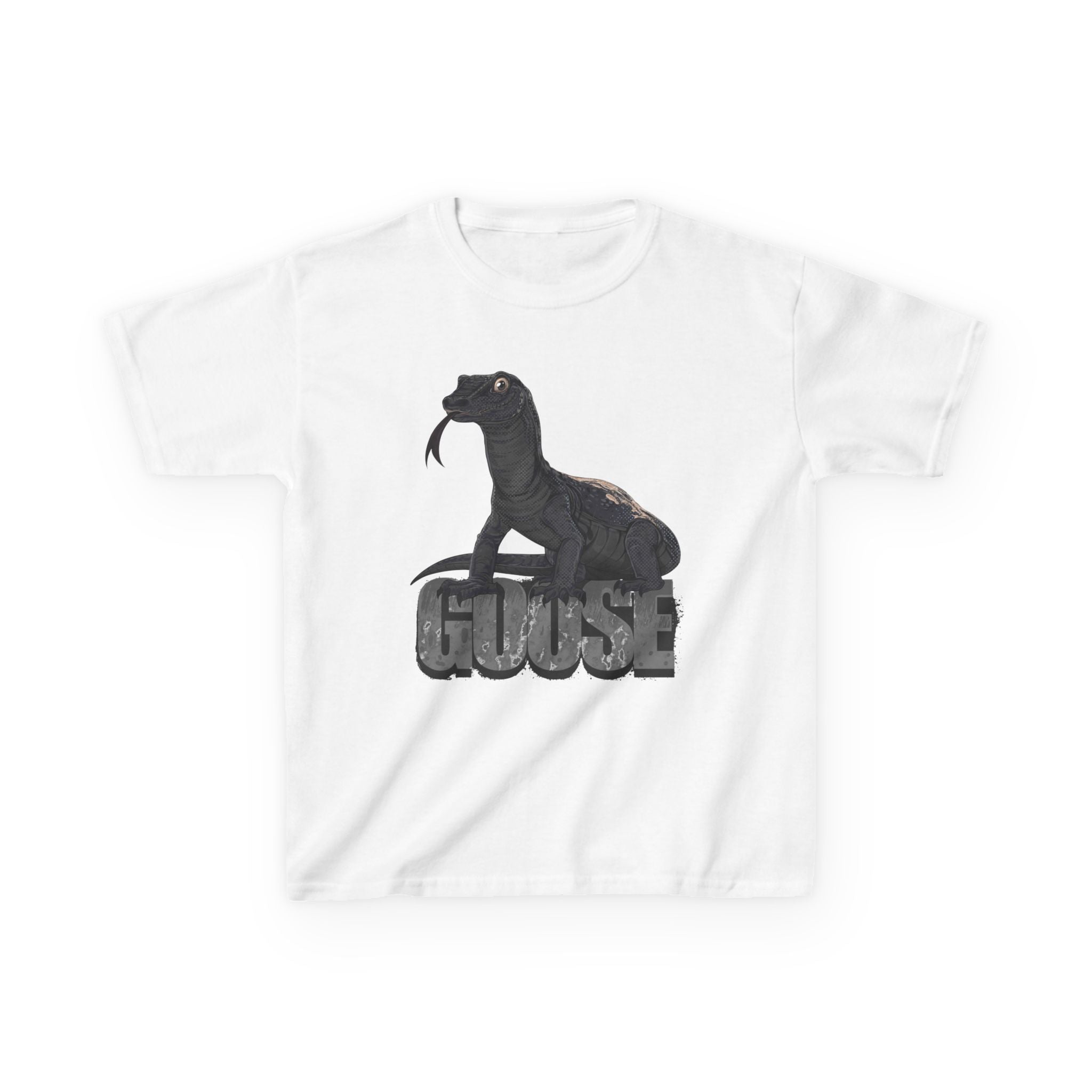 T-Shirt- Kid's Goose the Monitor Lizard Dark Variation