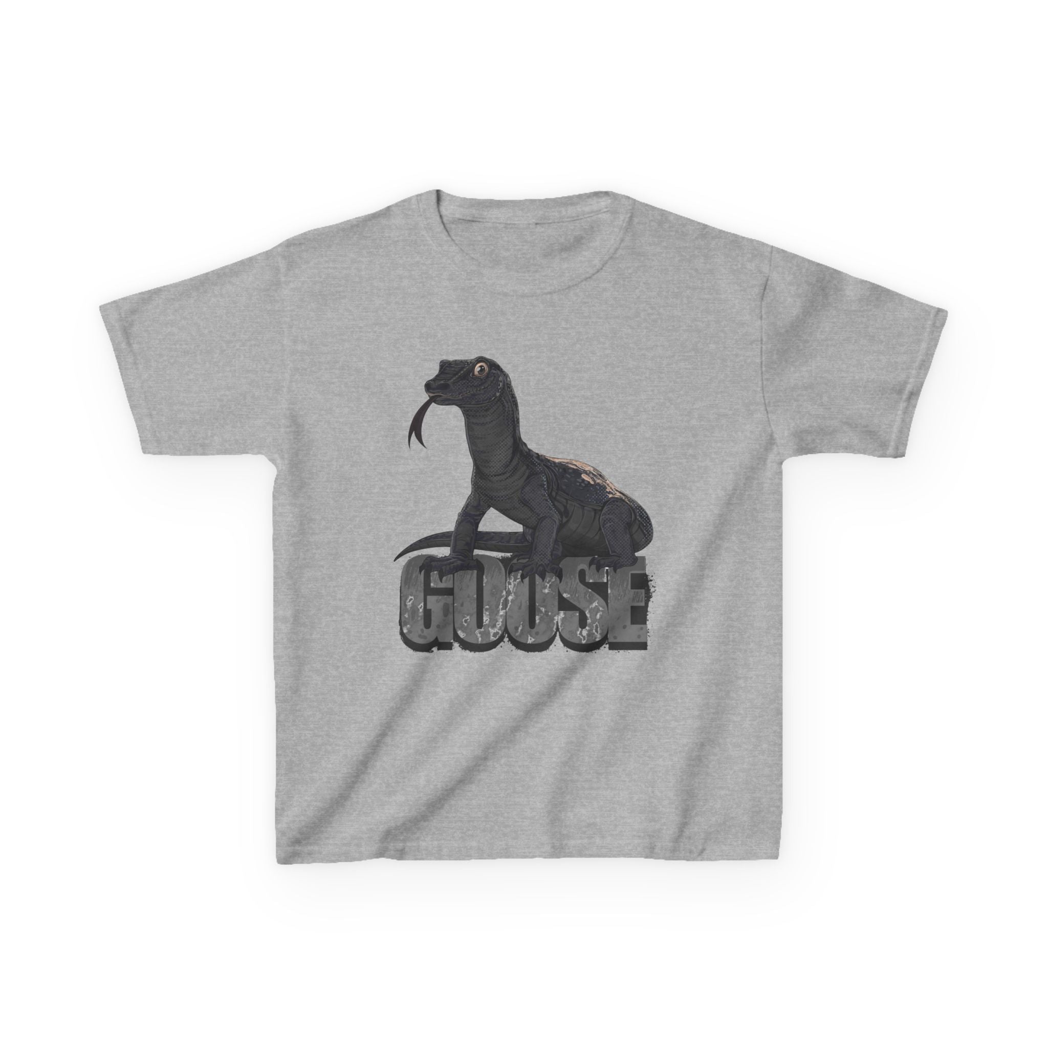 T-Shirt- Kid's Goose the Monitor Lizard Dark Variation