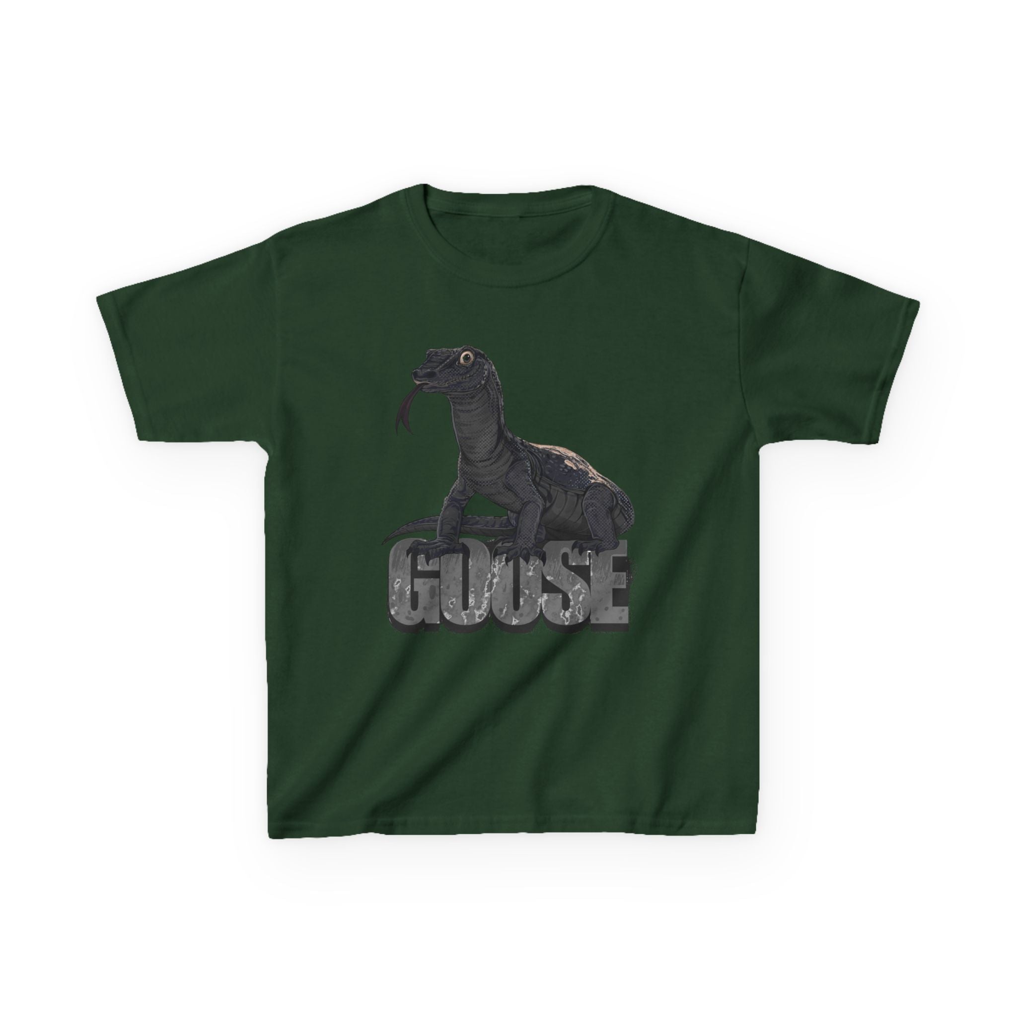 T-Shirt- Kid's Goose the Monitor Lizard Dark Variation