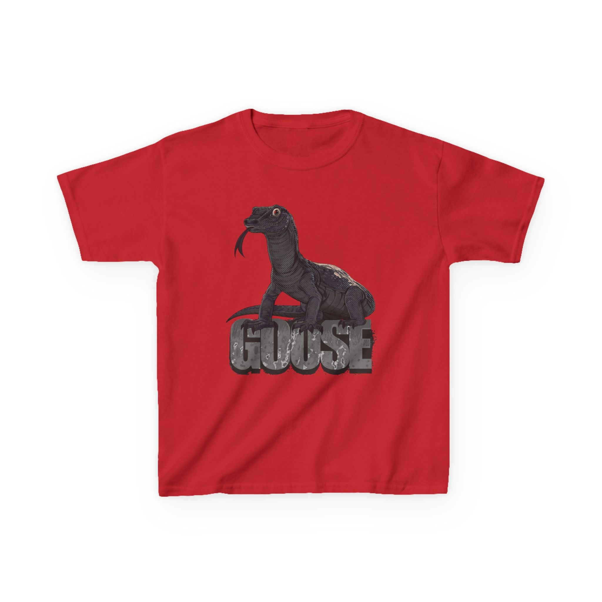 T-Shirt- Kid's Goose the Monitor Lizard Dark Variation